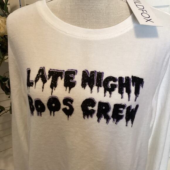 WILDFOX NEW LATE NIGHT BOOS CREW SOFT SWEATSHIRT SIZE MED 1239 - Picture 7 of 7